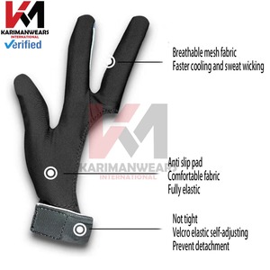 Gants de billard en spandex pour snooker, accessoires pour tireurs de billard à 3 doigts, meilleure qualité, prix de gros, fournisseur en gros - Product Image 4
