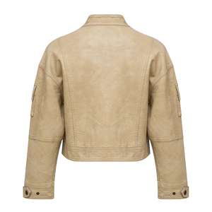 Nueva llegada chaqueta de cuero tejido transpirable bordado Diseño moda alta calidad unisex chaqueta de motocicleta - Product Image 2