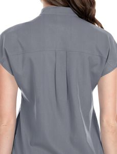 Ensemble de gommage médical confortable en coton extensible Uniformes d'infirmière médecin Hôpital Chirurgical Joggers unisexe Col en V Top Logo personnalisé - Product Image 5