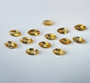 มาร์คีส์ตัดสีเหลืองมะนาวธรรมชาติ2x4มม. เพชรพลอยหลวมทรงหลวม - Product Image 2