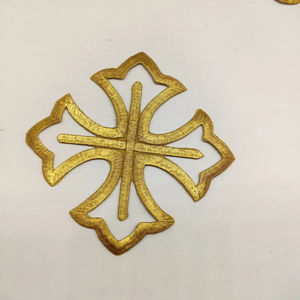 Patchs de broderie dorés fer sur Cosplay Costumes Appliques couronne pour vêtements Punk 8-12cm - Product Image 6