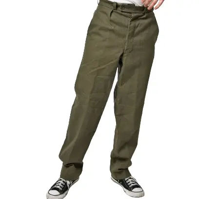 100% coton hommes taille moyenne confortable décontracté chino pantalon couleur unie pas cher prix Chino hommes pantalons en gros personnalisé