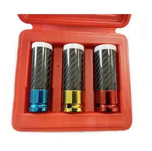 3 PIECE 1/2" DRIVE METRIC 6 POINT WHEEL SOCKET SET