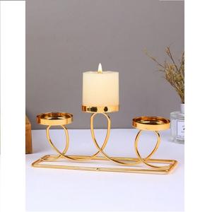 Candle Stand Metal Candle Holder for Lighting and Home Decoration <b>Set</b> Stylish Antique Finish Decorative Candle Jar Holder - Product Image 6