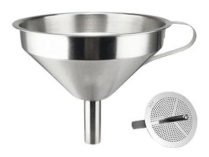 Embudo de Cocina Multiusos de Acero Inoxidable Ecológico con Acabado Cromado y Pulido Espejo para Envasar Aceite y Polvo, Metal Duradero para el Hogar - Product Image 2