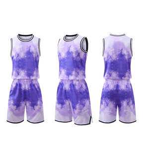 Maillots de basketball sans manches personnalisés de haute qualité, imprimés, 100 % polyester, respirants, antibactériens, séchage rapide – Grande Vente - Product Image 1