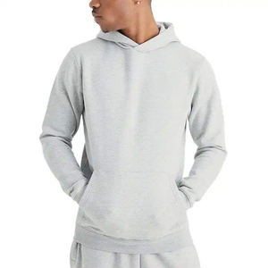 Hot Selling Winter 300g Organic Cotton Hooded Casual Men's Eco-Friendly Streetwear Solid Tracksuits Custom Logo High Quality OEM - Product Image 3