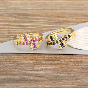 Anillo de diamantes estilo Hip Hop estilo Halo hecho a mano para mujer aspecto Vintage joyería de declaración de lujo para compromiso de boda Ocn - Product Image 1