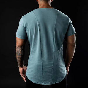 เสื้อยืดผู้ชายผ้าคอตตอน100% ทรงหลวมขนาดใหญ่ออกแบบได้3D โลโก้สำหรับพิมพ์พัฟโฟมที่มีน้ำหนักออกแบบได้ตามที่ต้องการ - Product Image 2