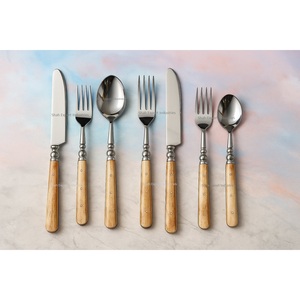 Western Stainless Steel Cutlery <b>Set</b> With Antick Bone Handle Home & Wedding <b>Dinner</b> Table Decorative Silver Flatware <b>Sets</b> - Product Image 5