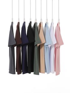 Camiseta europea de manga corta de secado rápido para hombres y mujeres, Camiseta corta informal transpirable de poliéster con cuello elástico para hombres - Product Image 2