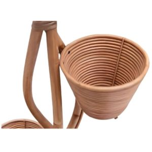 Pot de fleur en rotin fabriqué à la main de qualité supérieure Meilleur Indonésie pour une utilisation intérieure et extérieure Salon Appartement Hôtel Villa Hôpital - Product Image 3