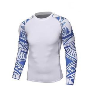 <b>Mens</b> Compression Short Sleeve Worsted Fabric Letter Pattern Gym Workout <b>Base</b> <b>Layer</b> Quick Dry Athletic Top Sportswear - Product Image 3