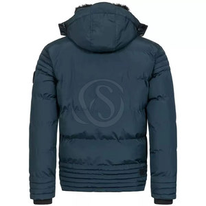 Blouson d'hiver confortable pour homme avec logo sur le devant, utilisation en extérieur, haute qualité, personnalisable - Product Image 6