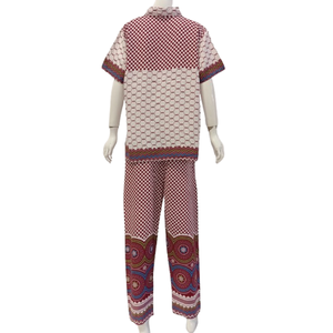 ชุดนอนแขนยาวสำหรับผู้หญิงชุดนอนแฟชั่นฤดูใบไม้ผลิใหม่พร้อมวัสดุระบายอากาศกางเกงใส่สบาย - Product Image 2