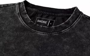 T-shirts personnalisés streetwear pour hommes, style vintage délavé, coupe oversize à épaules tombantes, effet délavé à l'acide, 100% coton toile, col rond - Product Image 5