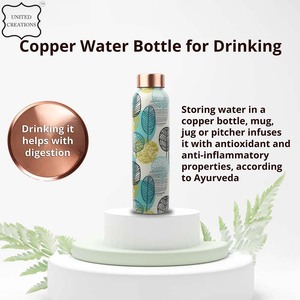 Botella de cobre impresa de la mejor calidad, característica de bebida directa hecha a mano, botella de cobre impresa de último diseño - Product Image 4