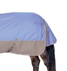 Tapis de couverture de cheval bleu clair en coton synthétique confortable et durable en gros pour la pluie, l'hiver et l'été - Product Image 2