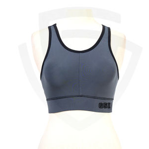 Sujetador Deportivo de Yoga para Mujer, de Spandex/Poliéster, de Alta Sujeción, Antibacteriano, Color Sólido, Espalda Abierta, Escote Bajo, Alta Elasticidad, Tirantes Cruzados Delanteros - Product Image 1