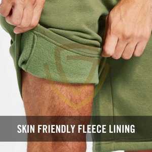 Pantalones Cortos Deportivos Personalizados para Hombre, de Secado Rápido, para Entrenamiento, Jogging, Felpa, 100% Algodón, Cintura Media, con Cordón, para Gimnasio y Fitness - Product Image 6