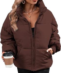 Bomber <b>Jacket</b> Coat Puffer Custom <b>Jacket</b> <b>Women</b> Logo Winter Warm Waterproof Windproof Bubble Puffer <b>Jacket</b> for <b>Women</b> 2026 - Product Image 1