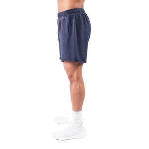 Shorts d'été personnalisés pour hommes, effet délavé, vintage, en coton vieilli, bords coupés, impression en relief, broderie sportive 2026 - Product Image 3