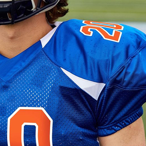 Ropa Deportiva Transpirable, Tejido Elástico de Secado Rápido, Uniforme de Fútbol Americano Resistente para Entrenamiento, Conjuntos Cómodos de Manga Corta, Protección Anti-UV - Product Image 5