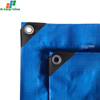 Bâche en polyester non tissé laminé HDPE imperméable, tricot uni, légère et durable, pour couverture de camion et usage extérieur