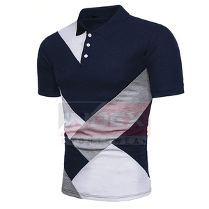 2025 nueva llegada logotipo bordado personalizado de alta calidad 100% algodón de manga corta para Polo camisetas para hombres Casual de talla grande sólido - Product Image 5