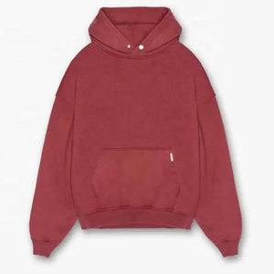 Sweat à capuche décontracté 80% coton 20% polyester Terry Poids lourd Vêtements de sport Sweat à capuche pour homme Gym - Product Image 3