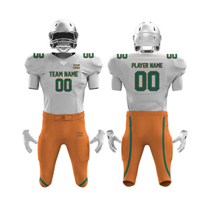 New <b>High</b> Quality American Football Jerseys Customized Designs Heat-Transfer <b>Printing</b> Breathable Short Sleeve 100% Polyester - Product Image 4