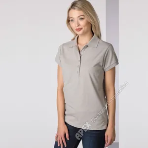 Senhoras Polo Clássico Casual Slim Fit Fitness Yoga Wear Fabricante Botão Mulheres Camisas Polo Mulher T-shirt Solto Sobre O Tamanho