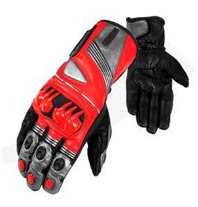 Guantes de moto de diseño recién llegados, guantes de moto auténticos, guantes de moto de piel de vaca para montar en moto, carreras pesadas, suaves - Product Image 6