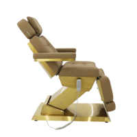 Lit de massage électrique UniRelax moderne à 3 moteurs, hauteur réglable, en PU pliable pour les soins du visage en salon de beauté