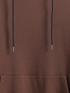 เสื้อฮู้ดดี้ผู้ชายแขนยาวผ้าฝ้ายแท้ 100% สีพื้นแบบใหม่ คุณภาพเยี่ยม - Product Image 6