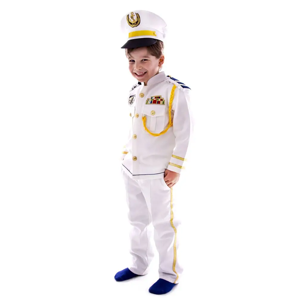 Kinder tanz Kindergarten Jungen und Mädchen Kapitän Kostüm Uniform Anzug Halloween Cosplay Kostüm