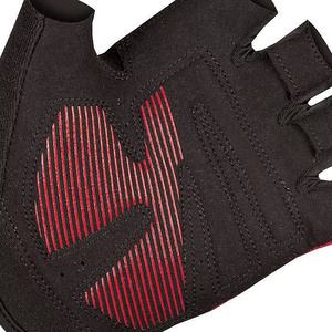 Guantes de ciclismo negros y rojos de medio dedo, guantes de carreras acolchados transpirables, talla universal unisex - Product Image 6