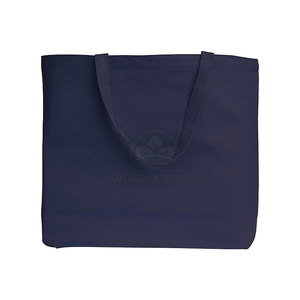 Bolsa de compras de algodón reciclado ecológico, logotipo personalizado, tela tejida de hombro de lona lisa, cremallera para mujer, moda reutilizable - Product Image 2
