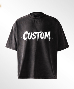 Camiseta Personalizada para Hombre, 100% Algodón, Calidad de Lujo, Cuello Redondo, Hombros Caídos, Estilo Urbano, Talla Grande - Product Image 3