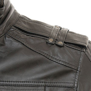 Chaqueta de cuero impermeable de peso pesado para hombre de la mejor calidad, ropa de calle de pieza fresca con servicio OEM/ODM, chaqueta de cuero para hombre - Product Image 4