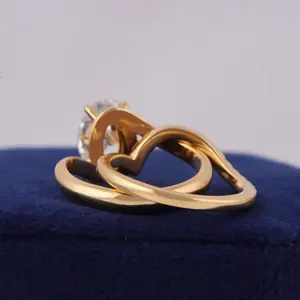 Anillo de Oro Amarillo de 14K para Mujer, Estilo Vintage, con Diamante Ovalado Cultivado en Laboratorio de 5g, Regalo para Aniversario de Bodas, Certificado IGI - Product Image 5