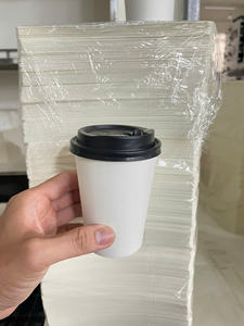 Gobelet à paroi simple en papier PE de qualité alimentaire jetable GREEN NEST pour boissons chaudes, cafés, utilisation à emporter, logo personnalisé - Product Image 2