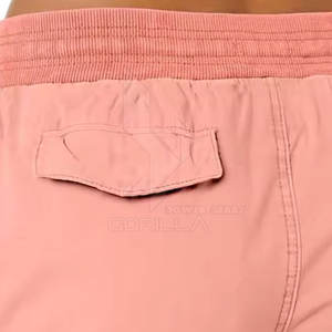 Pantalones cortos Cargo de cintura alta para mujer, tela de algodón holgada con bolsillos utilitarios, cintura elástica, pantalones cortos transpirables para uso diario - Product Image 4