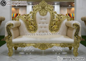 Sofá Maharaja de Moda para Parejas de Boda, Sofá de Dos Plazas Lujoso para Bodas Indias, Sofá Elegante para Parejas Nupciales para Bodas Asiáticas - Product Image 2
