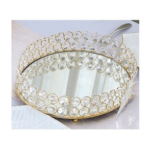 Bandeja para servir alimentos de aluminio y espejo con la mejor calidad Bandeja para servir dulces de forma ovalada para la mejor venta - Product Image 4