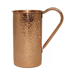 Famoso diseño indio martillado jarra de cobre pantalla de mesa antideslizante Mesa Premium jarra de agua sugerencia Ayurvédica de Tradebit - Product Image 5