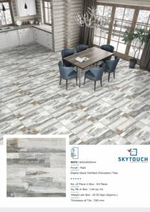 Collection tendance par Skytouch Céramique 600x600mm 600x1200mm Carreaux de porcelaine émaillée polie pour décoration intérieure de chambre - Product Image 4