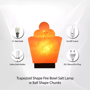 Lampe en sel rose de l'Himalaya 100% naturelle, hautement cotée, artisanale, cristal de guérison, lampe en pierre pour la décoration de la maison et du bureau, en provenance du Pakistan - Product Image 5