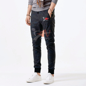 Pantalon décontracté en coton pour homme, imprimé sur mesure, de haute qualité, avec logo personnalisé, imperméable, respirant, taille élastique, épaisseur polaire - Product Image 4