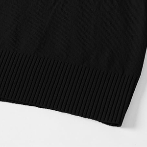 Suéter de poliéster de alta calidad al por mayor para hombres Color sólido con logotipo personalizado Transpirable y Frente decorado con patrón - Product Image 5